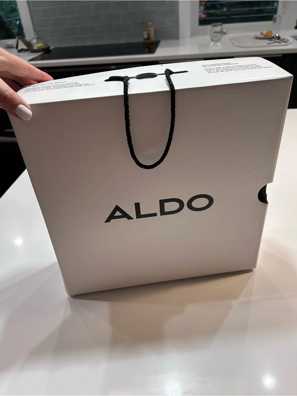 Aldo Metallic Silver Platform Ankle-Strap Heels